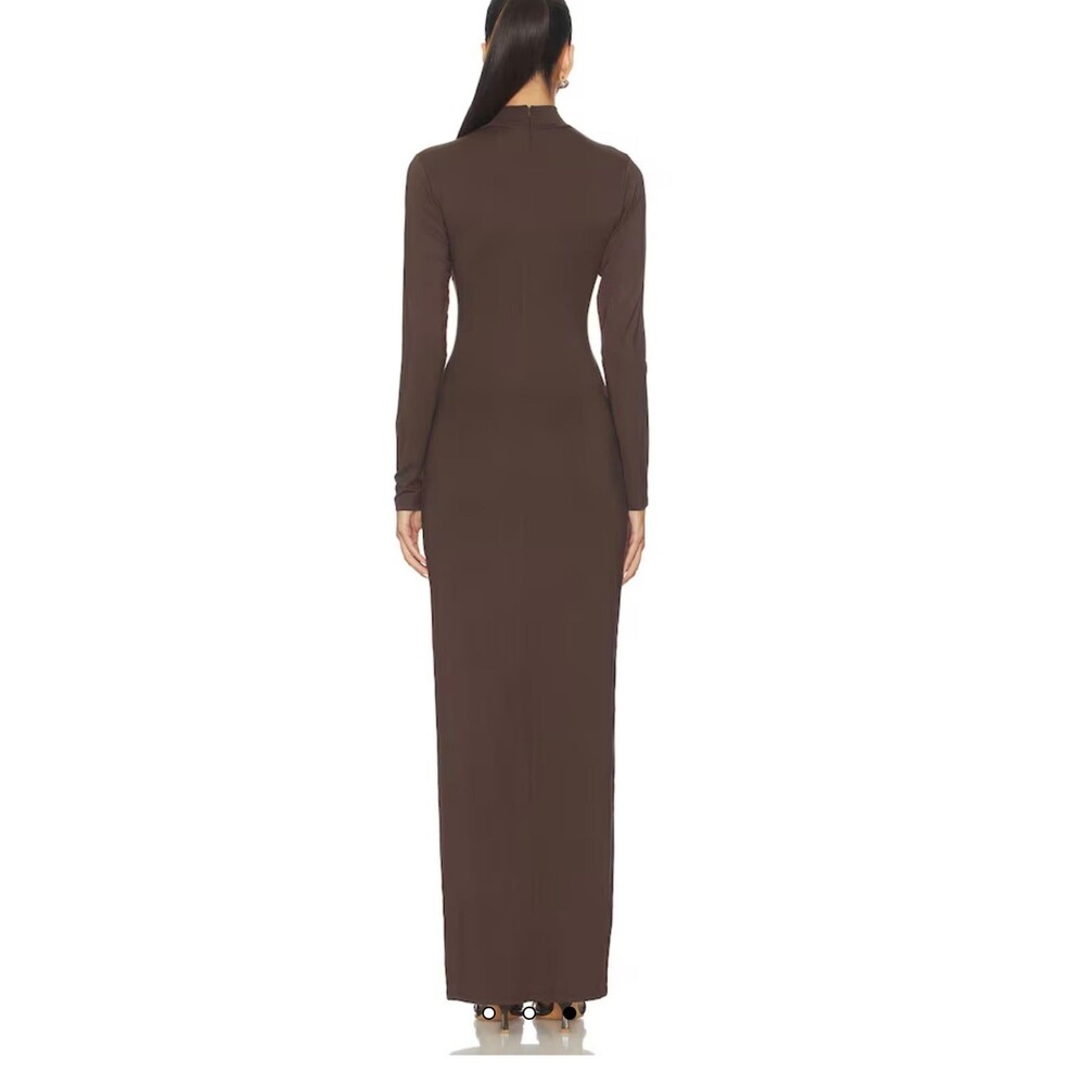Skims Smooth Layers Turtleneck Dress Espresso S